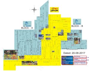 Hamza Town Mandi Bahauddin Map