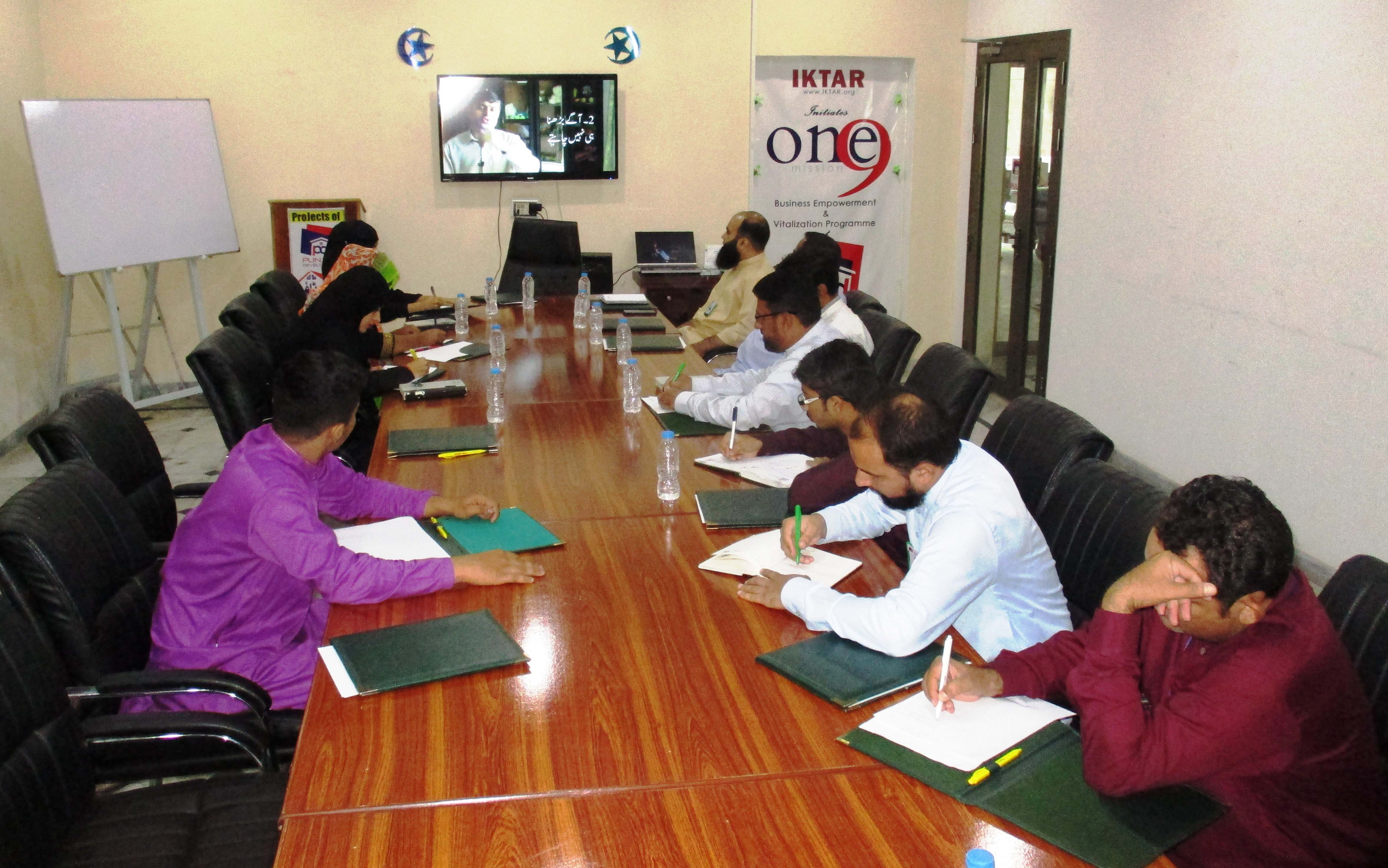 Weekly Staff Meeting in Punjab Developers Office