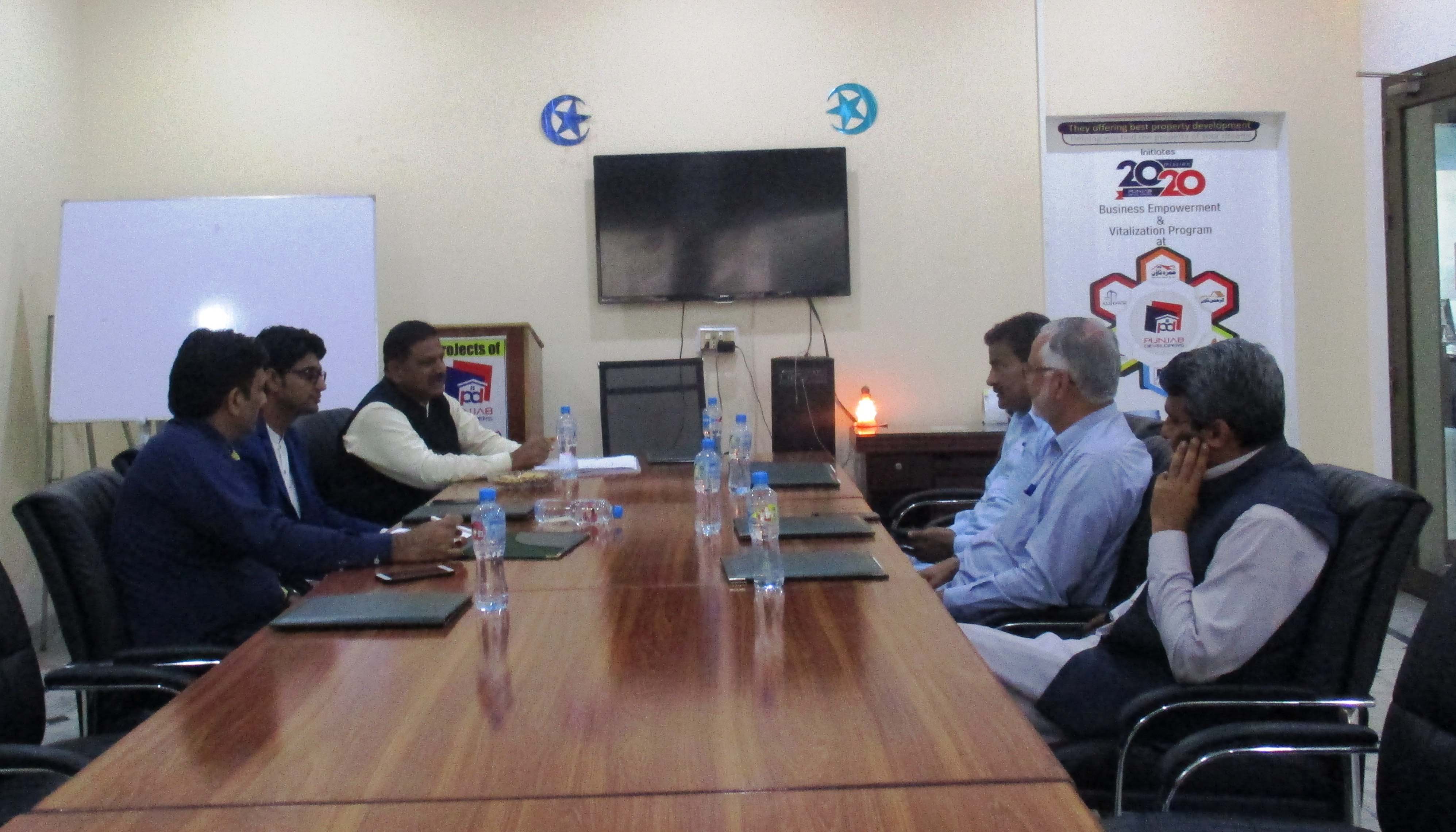 آفس پنجاب ڈویلپرز میں  بورڈ آف ڈائریکٹرز کی میٹنگ منعقد کی گئی