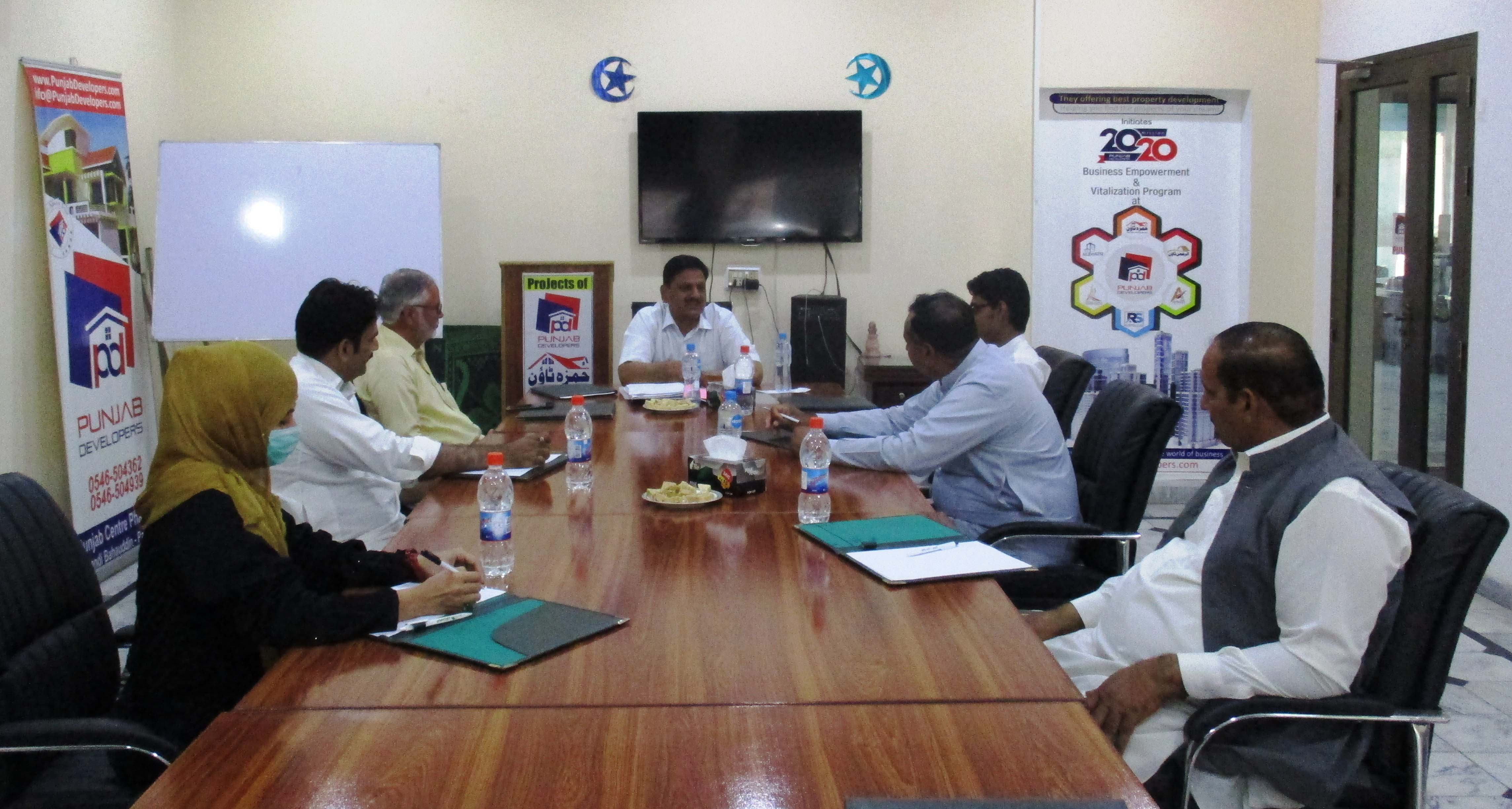 آفس پنجاب ڈویلپرز میں بورڈ آف ڈآئریکٹرز کی میٹنگ منعقد کی گئی
